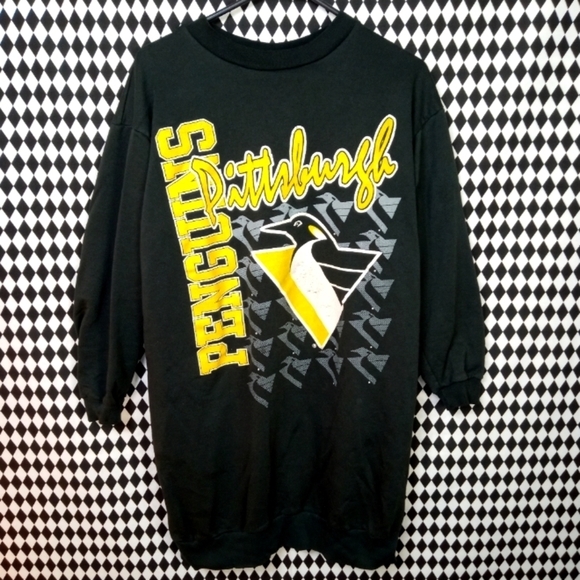 true fan Other - Vintage Pittsburgh Penguins TRUE FAN 90S hockey sweatshirt‎ Large - 0143